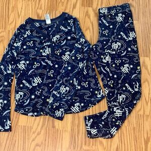 Harry Potter Wizarding World Ladies' Silky Fleece 2PC Pajama Set S (4-6)